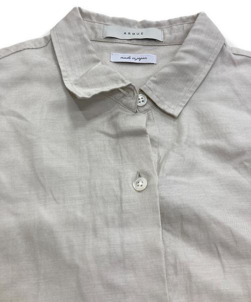 ARGUE（アーギュ）ARGUE (アーギュ) ORGANIC COTTON CUPRA FLOW WIDE SHIRTS ベージュ サイズ:Freeの古着・服飾アイテム