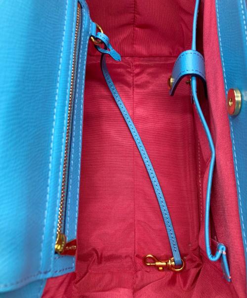 A.D.M.J.（エーディーエムジェイ）A.D.M.J. (エーディーエムジェイ) クロコ型押しミニトートバッグ ブラックの古着・服飾アイテム