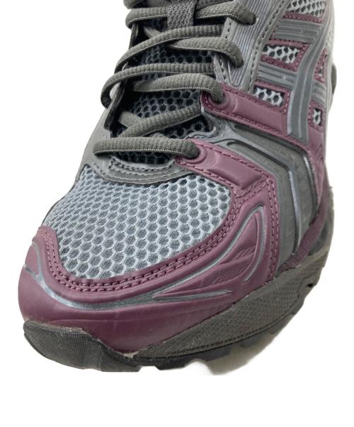 asics（アシックス）asics (アシックス) atmos (アトモス) GEL-KAYANO 14 グレー×パープル サイズ:26.5cmの古着・服飾アイテム