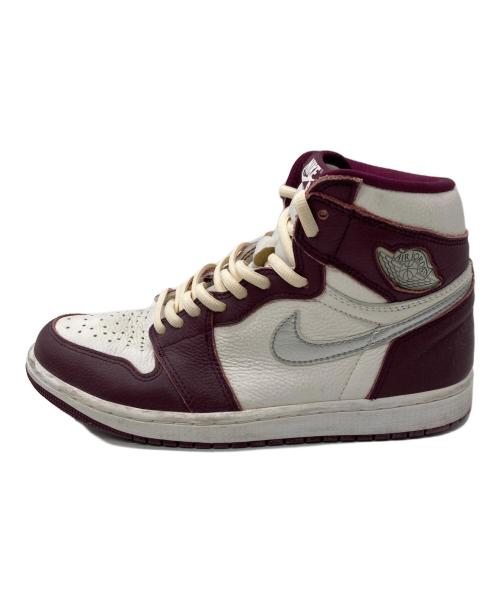 NIKE（ナイキ）NIKE (ナイキ) AIR JORDAN 1 RETRO HIGH OG ボルドー×ホワイト サイズ:26.5cmの古着・服飾アイテム
