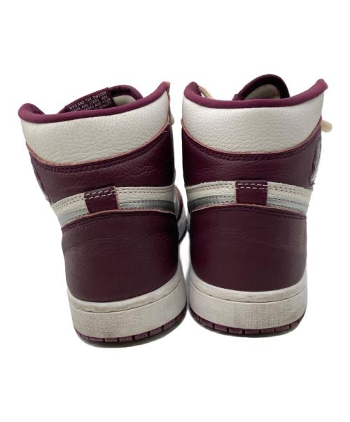 NIKE（ナイキ）NIKE (ナイキ) AIR JORDAN 1 RETRO HIGH OG ボルドー×ホワイト サイズ:26.5cmの古着・服飾アイテム