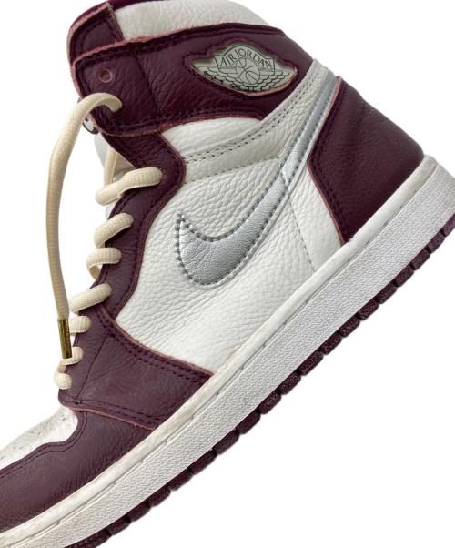 NIKE（ナイキ）NIKE (ナイキ) AIR JORDAN 1 RETRO HIGH OG ボルドー×ホワイト サイズ:26.5cmの古着・服飾アイテム