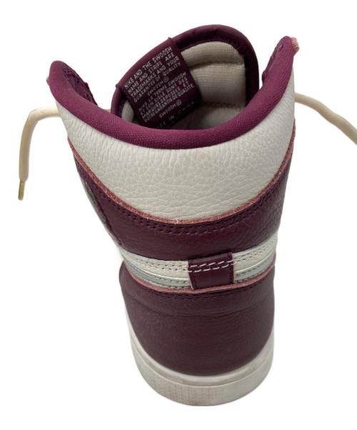 NIKE（ナイキ）NIKE (ナイキ) AIR JORDAN 1 RETRO HIGH OG ボルドー×ホワイト サイズ:26.5cmの古着・服飾アイテム