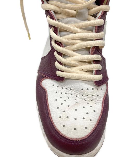 NIKE（ナイキ）NIKE (ナイキ) AIR JORDAN 1 RETRO HIGH OG ボルドー×ホワイト サイズ:26.5cmの古着・服飾アイテム