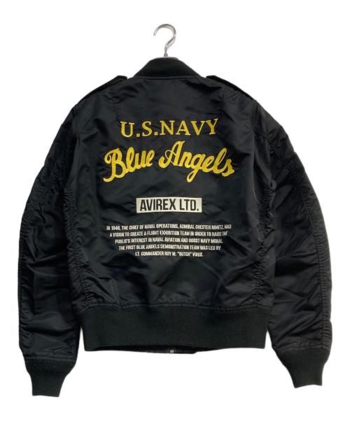 AVIREX（アヴィレックス）AVIREX (アヴィレックス) L-2Bフライトジャケット ブルーエンジェルス　6162119 ブラック サイズ:Lの古着・服飾アイテム