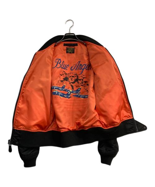AVIREX（アヴィレックス）AVIREX (アヴィレックス) L-2Bフライトジャケット ブルーエンジェルス　6162119 ブラック サイズ:Lの古着・服飾アイテム