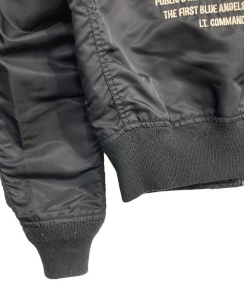 AVIREX（アヴィレックス）AVIREX (アヴィレックス) L-2Bフライトジャケット ブルーエンジェルス　6162119 ブラック サイズ:Lの古着・服飾アイテム