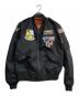 AVIREX（アヴィレックス）の古着「L-2Bフライトジャケット ブルーエンジェルス　6162119」｜ブラック