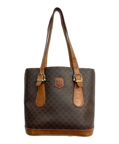 CELINE（セリーヌ）CELINE (セリーヌ) マカダム柄トートバッグ ブラウンの古着・服飾アイテム