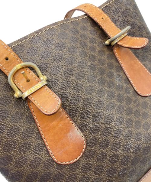 CELINE（セリーヌ）CELINE (セリーヌ) マカダム柄トートバッグ ブラウンの古着・服飾アイテム