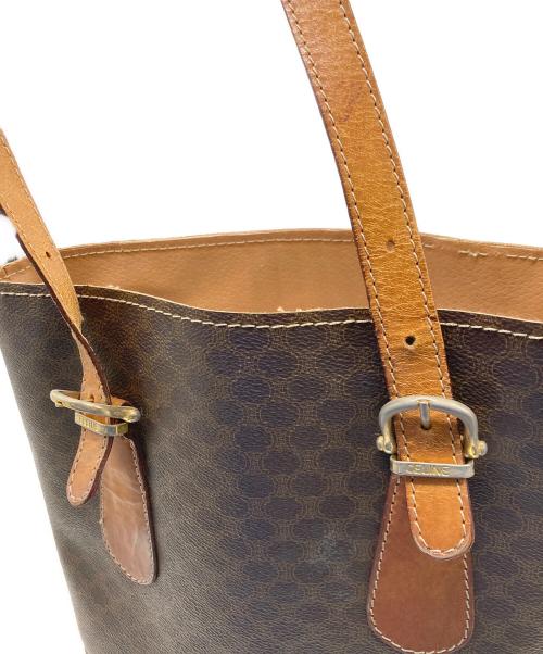 CELINE（セリーヌ）CELINE (セリーヌ) マカダム柄トートバッグ ブラウンの古着・服飾アイテム
