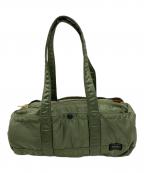 PORTERポーター）の古着「ミニボストンバッグ」｜グリーン