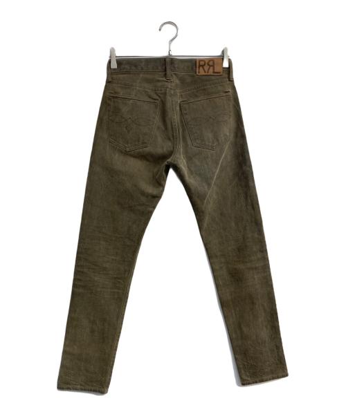 RRL（ダブルアールエル）RRL (ダブルアールエル) Slim Fit 5-Pocket Denim Distressed Brown Wash ブラウン サイズ:W28L30の古着・服飾アイテム