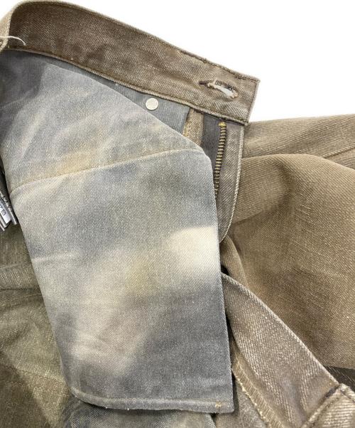 RRL（ダブルアールエル）RRL (ダブルアールエル) Slim Fit 5-Pocket Denim Distressed Brown Wash ブラウン サイズ:W28L30の古着・服飾アイテム