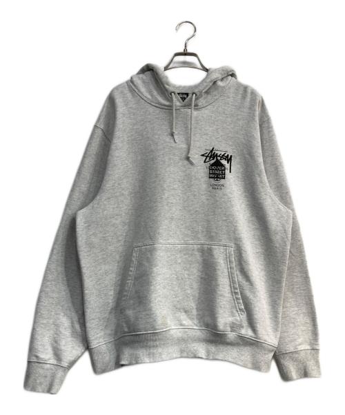 stussy（ステューシー）stussy (ステューシー) プルオーバーパーカー　dover street market グレー サイズ:Lの古着・服飾アイテム