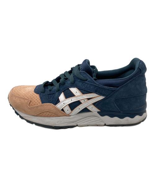 asics（アシックス）asics (アシックス) KITH (キス) GEL LYTE 5 SALMON TOE. ネイビー×ピンク サイズ:27cmの古着・服飾アイテム