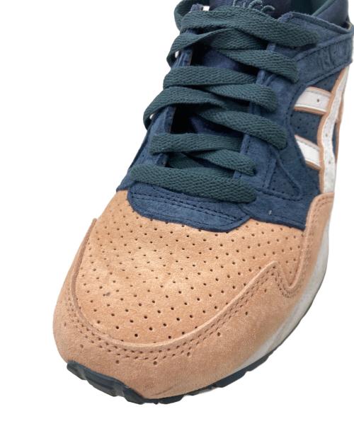 asics（アシックス）asics (アシックス) KITH (キス) GEL LYTE 5 SALMON TOE. ネイビー×ピンク サイズ:27cmの古着・服飾アイテム