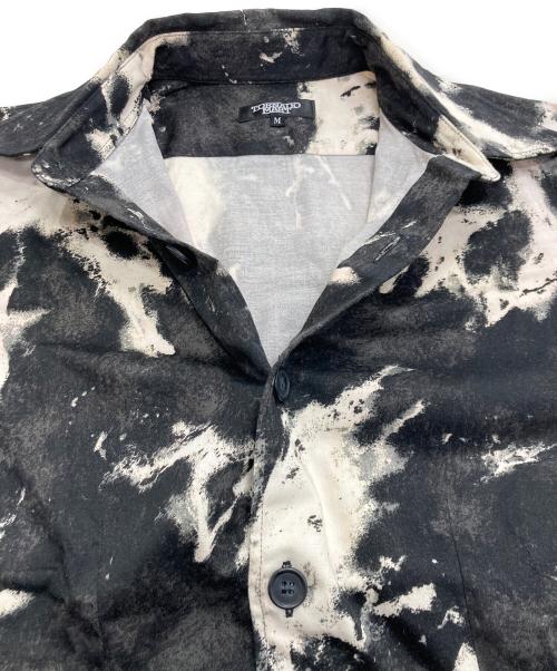 TORNADO MART（トルネードマート）TORNADO MART (トルネードマート) 総柄シャツ　TSH-4223 ブラック×ホワイト サイズ:Mの古着・服飾アイテム