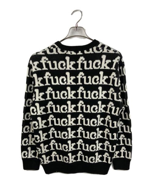SUPREME（シュプリーム）Supreme (シュプリーム) fuck sweater ホワイト×ブラック サイズ:Mの古着・服飾アイテム