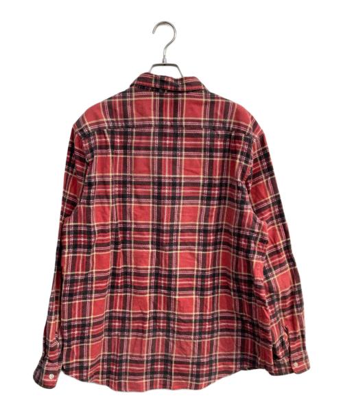SUPREME（シュプリーム）Supreme (シュプリーム) Printed Plaid Shirt　 20SS レッド サイズ:Lの古着・服飾アイテム