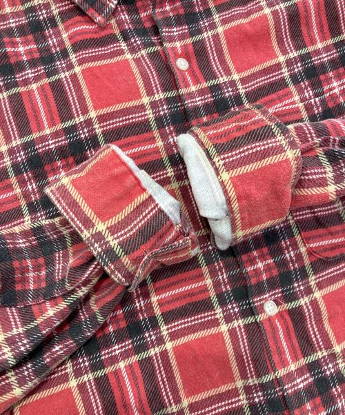 SUPREME（シュプリーム）Supreme (シュプリーム) Printed Plaid Shirt　 20SS レッド サイズ:Lの古着・服飾アイテム