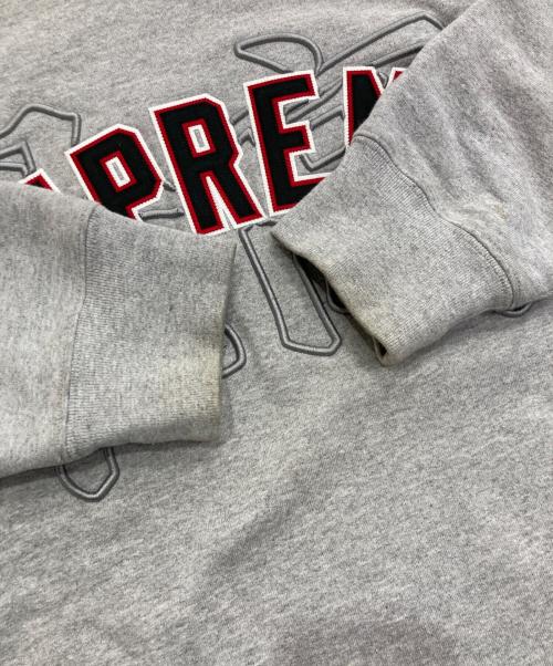 SUPREME（シュプリーム）Supreme (シュプリーム) kanji logo crewneck　20SS グレー サイズ:Lの古着・服飾アイテム