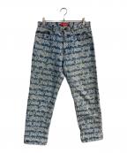 SUPREMEシュプリーム）の古着「fat tip jacquard regular jean　22SS」｜インディゴ