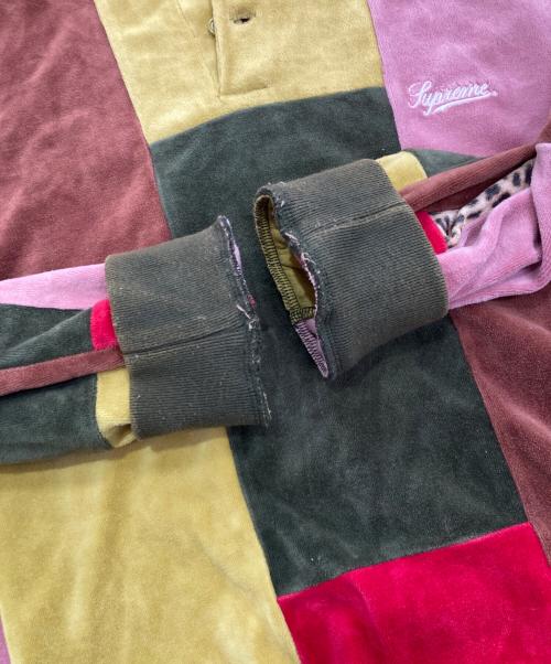 SUPREME（シュプリーム）Supreme (シュプリーム) patchwork velour polo マルチカラー サイズ:Lの古着・服飾アイテム