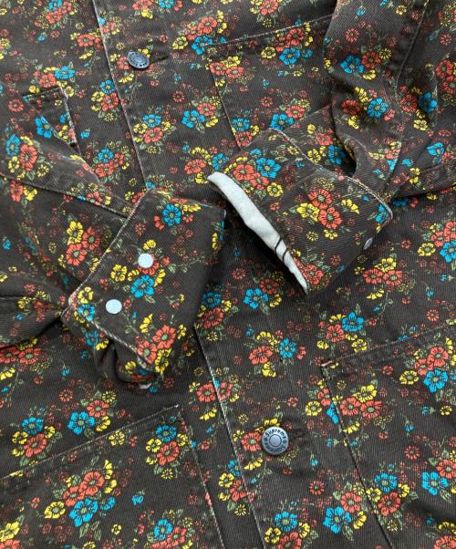 SUPREME（シュプリーム）Supreme (シュプリーム) Denim Chore Coat Flowers　22SS ブラウン サイズ:Mの古着・服飾アイテム