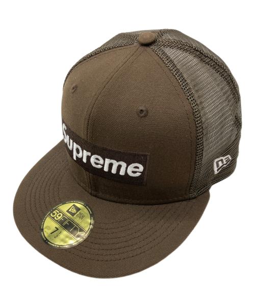 SUPREME（シュプリーム）Supreme (シュプリーム) New Era (ニューエラ) Box Logo Mesh ブラウン サイズ: 7 1/2の古着・服飾アイテム