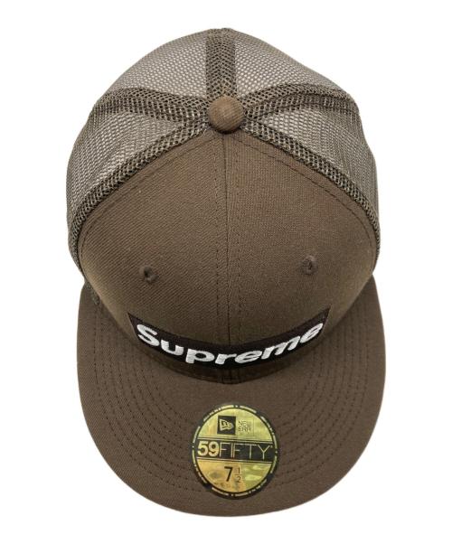 SUPREME（シュプリーム）Supreme (シュプリーム) New Era (ニューエラ) Box Logo Mesh ブラウン サイズ: 7 1/2の古着・服飾アイテム