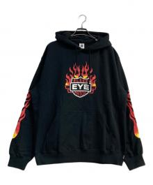 BlackEyePatch（ブラックアイパッチ）の古着「FLAME RIDER LOGO HOODIE」｜ブラック