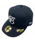 New Era（ニューエラ）の古着「Bロゴキャップ」｜ネイビー