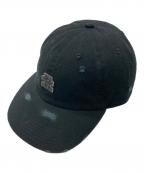 BlackEyePatchブラックアイパッチ）の古着「ロゴ ダメージ キャップ」｜ブラック