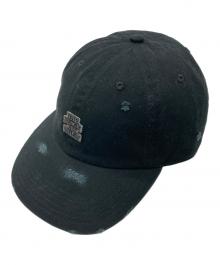 BlackEyePatch（ブラックアイパッチ）の古着「ロゴ ダメージ キャップ」｜ブラック