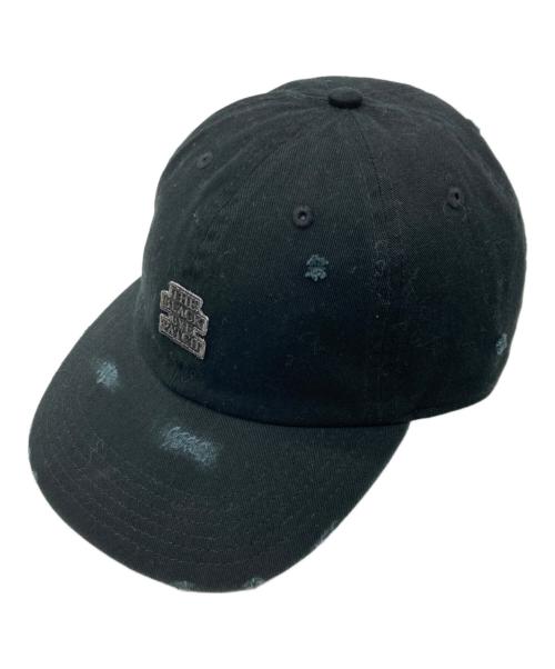 BlackEyePatch（ブラックアイパッチ）BlackEyePatch (ブラックアイパッチ) ロゴ ダメージ キャップ ブラックの古着・服飾アイテム