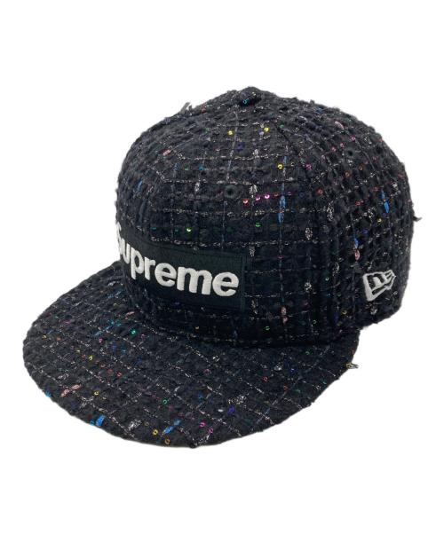 SUPREME（シュプリーム）Supreme (シュプリーム) New Era (ニューエラ) Bouclé Box Logo ブラック サイズ:7 3/8の古着・服飾アイテム
