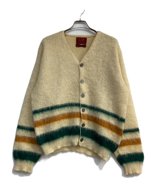 Sears（シアーズ）Sears (シアーズ) モヘアニットカーディガン  TRADITIONALCOLLECTION 60’S-70’ｓ イエロー サイズ:Mの古着・服飾アイテム