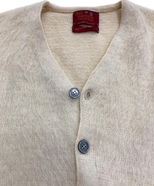 Sears（シアーズ）Sears (シアーズ) モヘアニットカーディガン  TRADITIONALCOLLECTION 60’S-70’ｓ イエロー サイズ:Mの古着・服飾アイテム