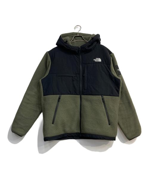 THE NORTH FACE（ザ ノース フェイス）THE NORTH FACE (ザ ノース フェイス) DENALI HOODIE フリースジャケット　NA72052 カーキ×ブラック サイズ:XLの古着・服飾アイテム