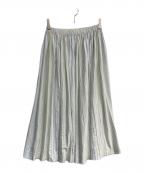 Y'sワイズ）の古着「イージースカート　YZ-T96-571」｜ホワイト×アイボリー