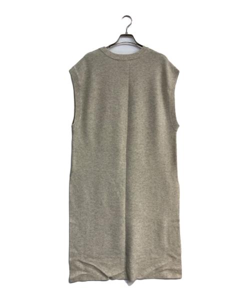 NATURAL BASIC（ナチュラル ベーシック）Natural Basic (ナチュラル ベーシック) cashmere layered tunic dress ベージュ サイズ:M-Lの古着・服飾アイテム