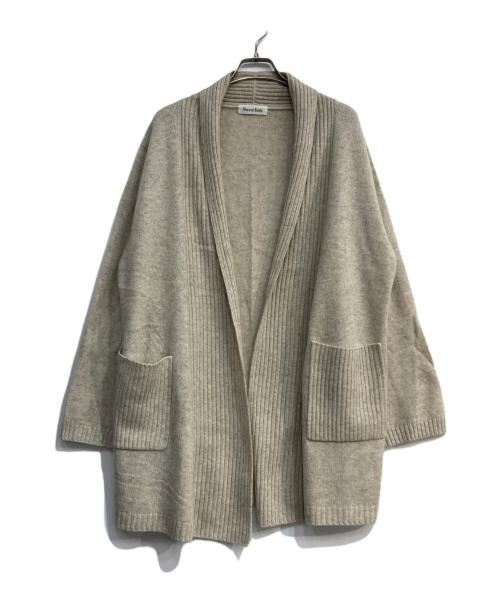 NATURAL BASIC（ナチュラル ベーシック）Natural Basic (ナチュラル ベーシック) cashmere knit cardigan ベージュ サイズ:M-Lの古着・服飾アイテム