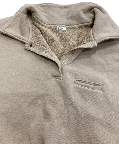 BRILL（ブリル）BRILL (ブリル) 襟付きスウェット ブラウン サイズ:Ｆの古着・服飾アイテム