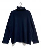 DONGLIドンリー）の古着「カシミヤタートルネックニット」｜ネイビー