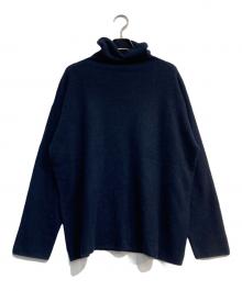 DONGLI（ドンリー）の古着「カシミヤタートルネックニット」｜ネイビー