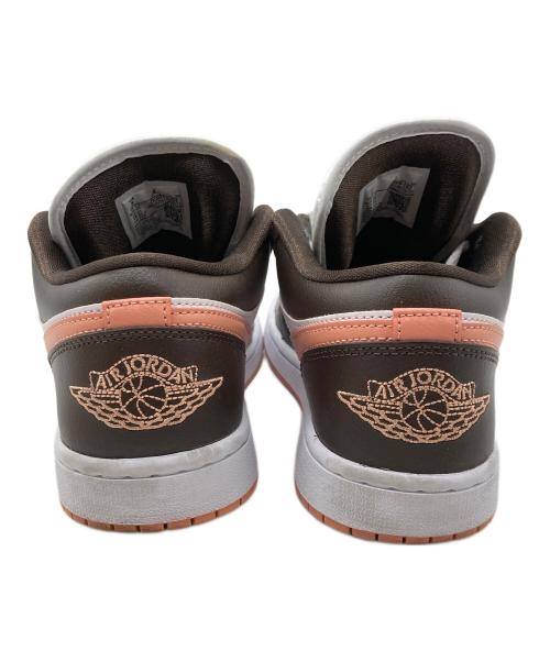 NIKE（ナイキ）NIKE (ナイキ) W AIR JORDAN 1 LOW ブラウン×ピンク サイズ:25の古着・服飾アイテム
