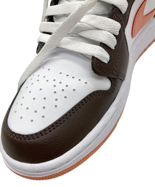 NIKE（ナイキ）NIKE (ナイキ) W AIR JORDAN 1 LOW ブラウン×ピンク サイズ:25の古着・服飾アイテム