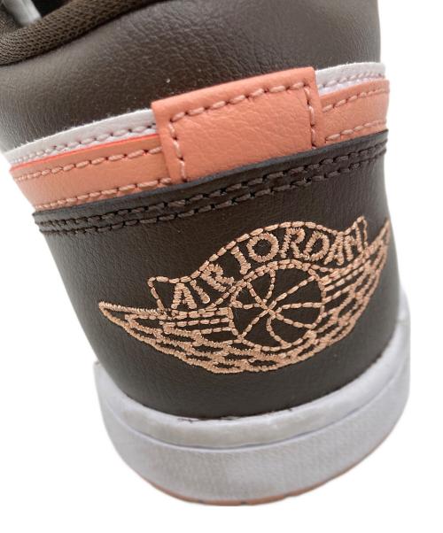 NIKE（ナイキ）NIKE (ナイキ) W AIR JORDAN 1 LOW ブラウン×ピンク サイズ:25の古着・服飾アイテム