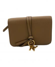 Chloe（クロエ）の古着「チャーム付き 3つ折り財布」｜ブラウン